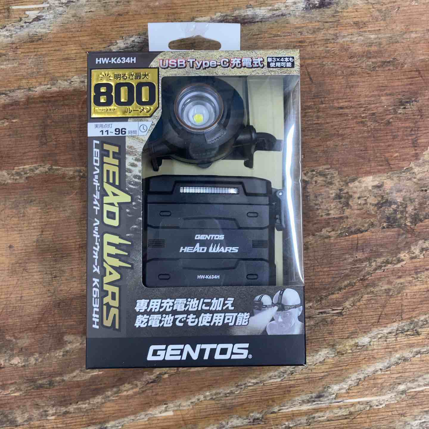 GENTOS HEAD WARSシリーズ LEDヘッドライト  最大800lm HW-K634H【柏店】 GENTOS HEAD WARSシリーズ LEDヘッドライト 最大800lm HW-K634H【柏店