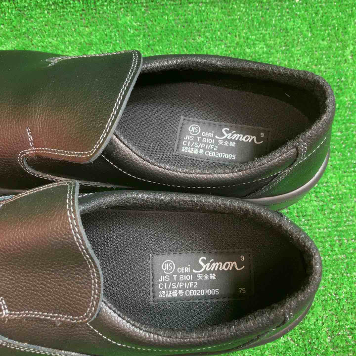 [シモン] 安全靴 短靴 スリッポン 7517 黒 26.0cm 3E【川越店】