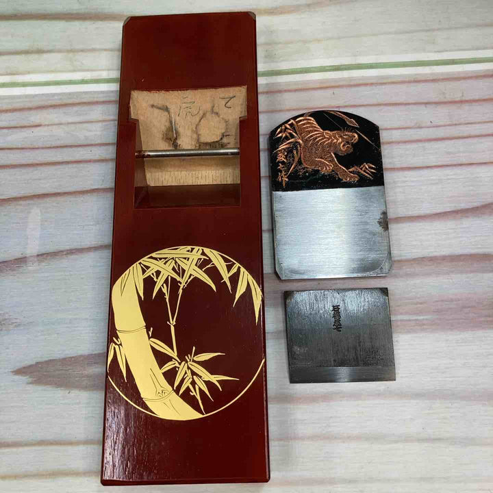 超貴重！ 石橋藤七作 銅張彫金鉋 虎彫り 【川崎店】