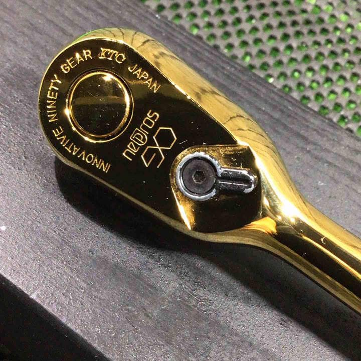 ネプロス(nepros) プッシュリリース式3/8ラチェットハンドル NBR390GL 数量限定カラー IPゴールド 【川口店】