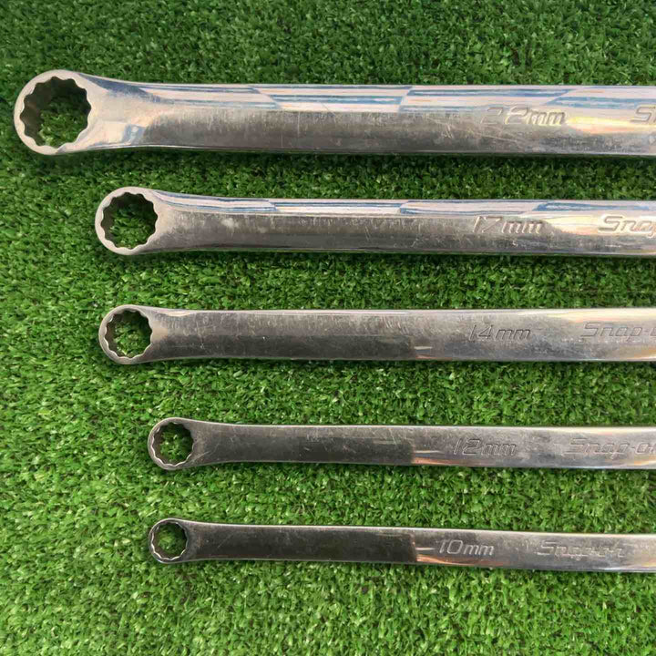 スナップオン(Snap-on)　ロングストレートメガネレンチ　5本セット　XDHFM1012・1214・1417・1719・2224　12角【草加店】