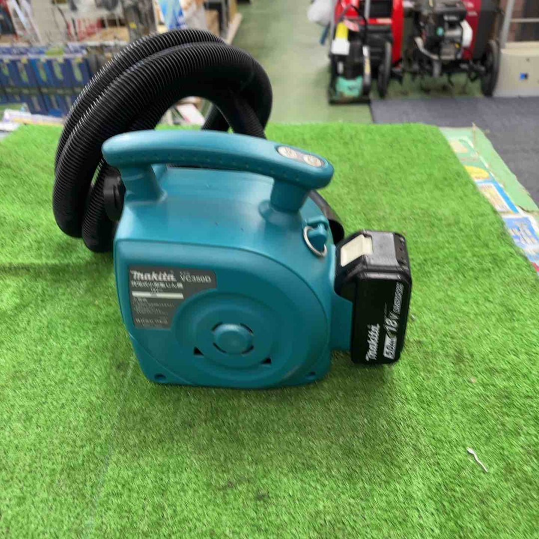 【中古品】マキタ(makita) コードレス集じん機 VC350DZ 18V 5.0Ahバッテリー1個つき【桶川店】