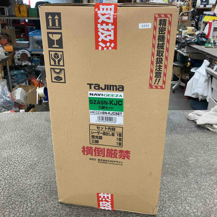 ◇タジマ レーザー墨出し器 NAVI GEEZA センサーKJC 三脚セット 矩十字・横全周 GZASN-KJCSET【川崎店】