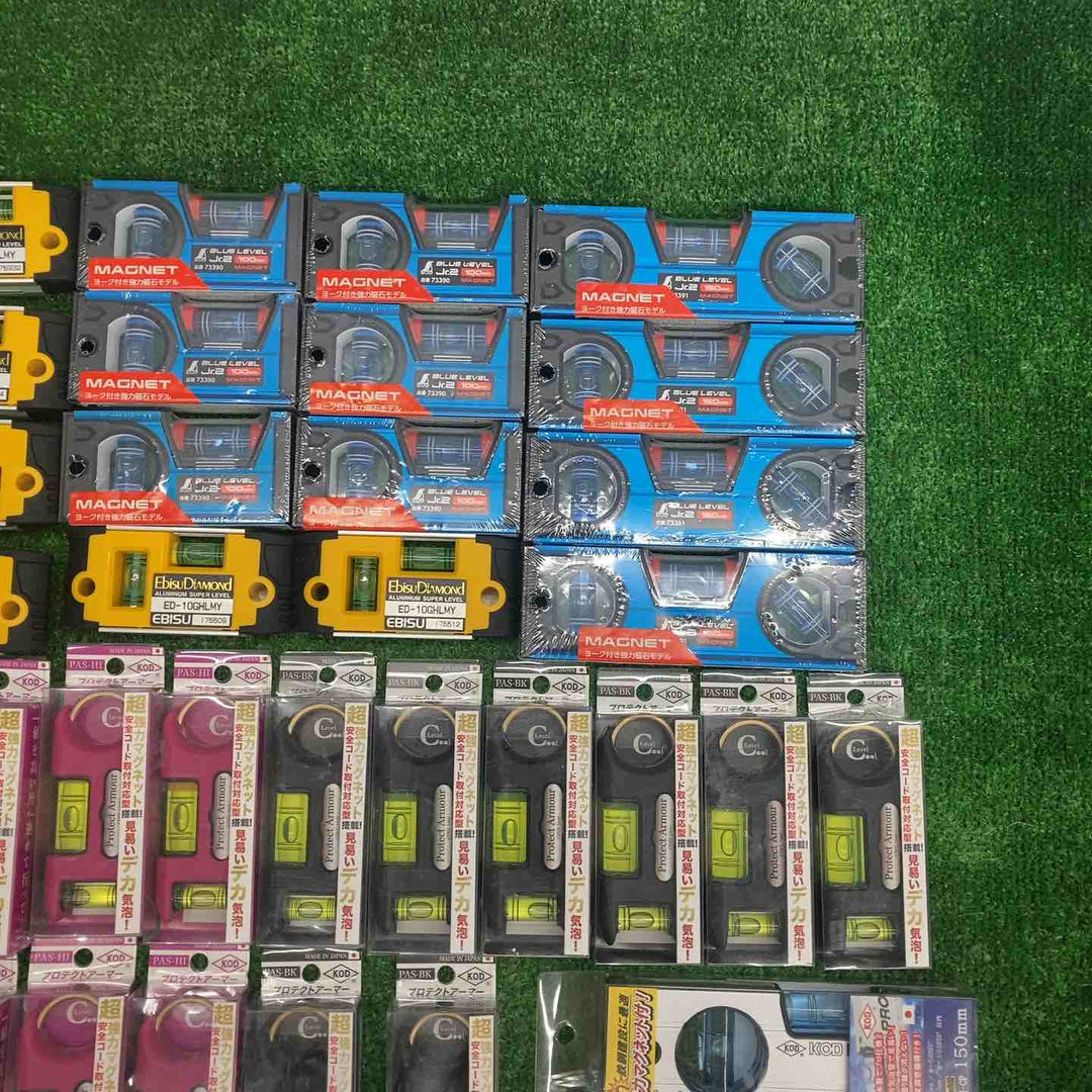 18go【未開封/送料無料】水平器 磁石モデル マグネット付き 40個まとめ売り エビスダイヤモンド KOD シンワ等【川越店】