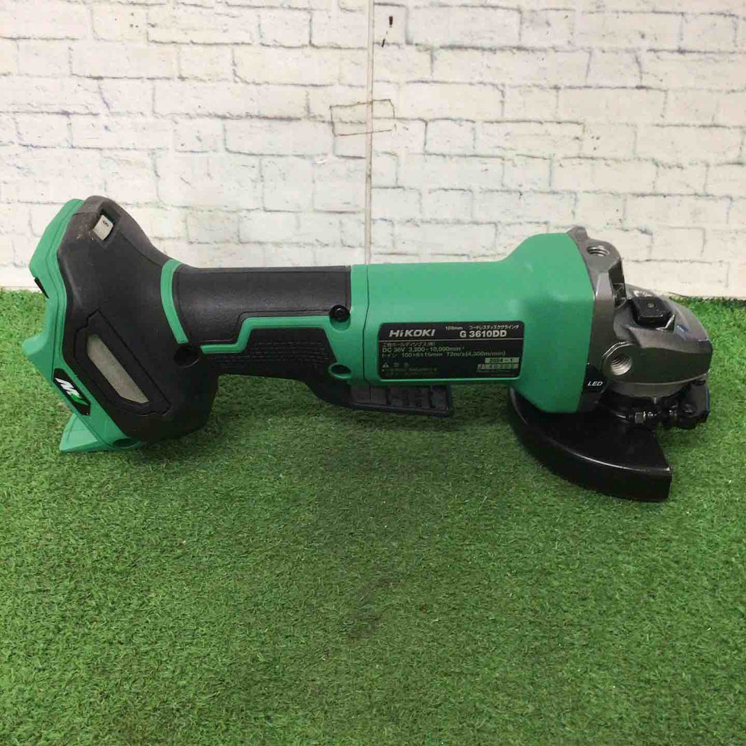 ★ハイコーキ(HIKOKI ※旧:日立工機) 100mmコードレスディスクグラインダ G3610DD(NN)【町田店】