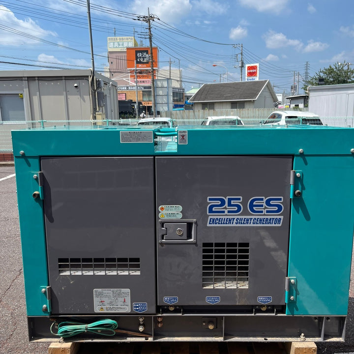【店頭受取り限定】超美品 ◇デンヨー ディーゼルエンジン発電機 DCA-25ESI2 バッテリー新品 アワー42H 【越谷店】