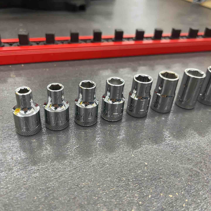 MAC TOOLS マックツール 3/8"ドライブ mm ノンスリップ 6ポイントソケット X66MMPT～X619MMPT 6～19 ソケット14点セット 【越谷店】