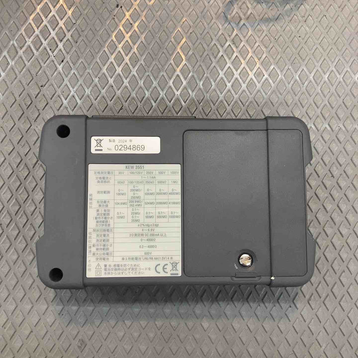 【中古品】共立電気計器 (KYORITSU) デジタル絶縁抵抗計 KEW3551【所沢店】