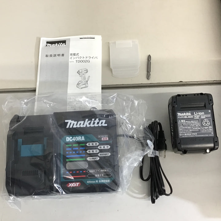 【未使用品】★マキタ(makita) 40V コードレスインパクトドライバー TD002GRDXO【戸田店】