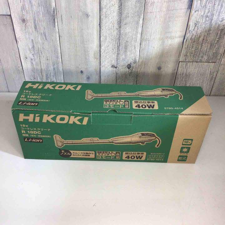 ★ハイコーキ(HIKOKI ※旧:日立工機) コードレスクリーナー R18DC(NN)【戸田店】