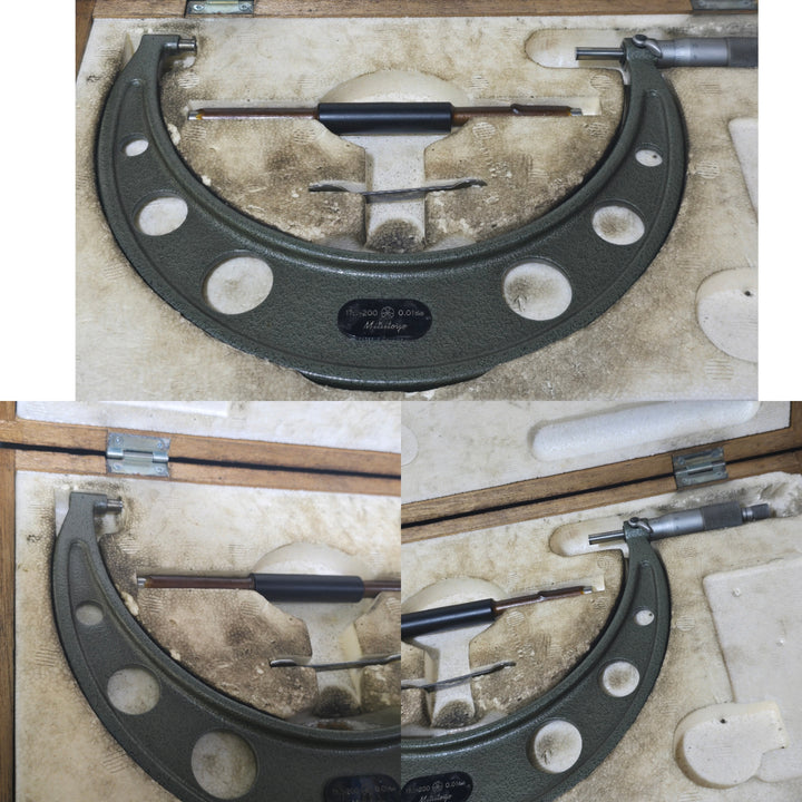 【現状品・精度不明※要備考確認※】Mitutoyo ミツトヨ 歯厚マイクロメーター GMA-75、GMA-150、OM-200、OM-225、OM-275 5点まとめセット【桶川店】