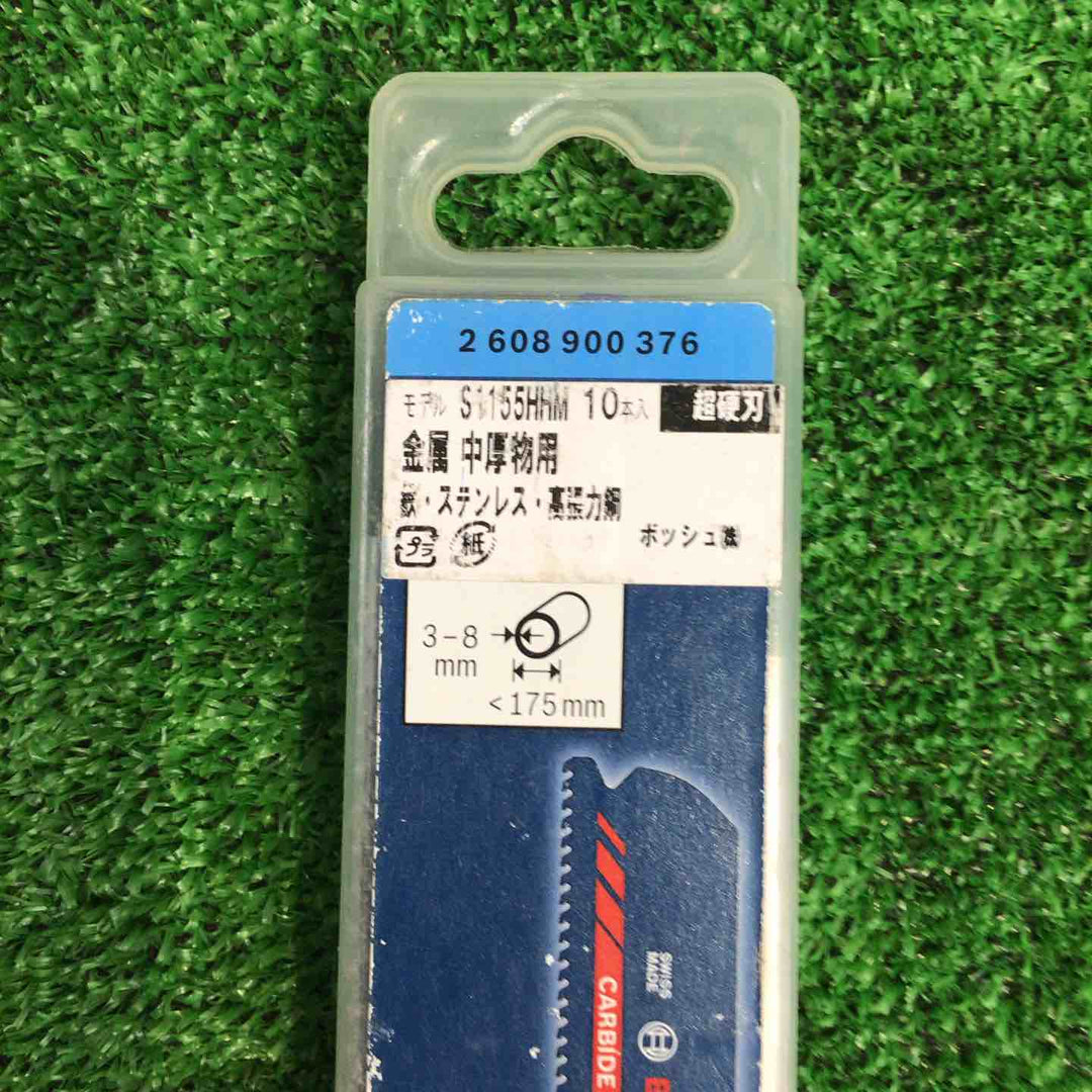 ボッシュ セーバーソーブレード 超硬 金属 中厚物用 S1155HHM 10枚入り【町田店】