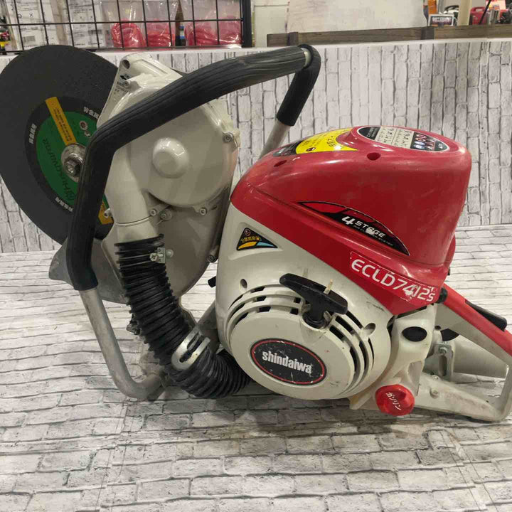 【店頭受取り限定】新ダイワ エンジンカッター 集塵タイプ【ターボクリーン】 ECLD7412S-CD【川口店】