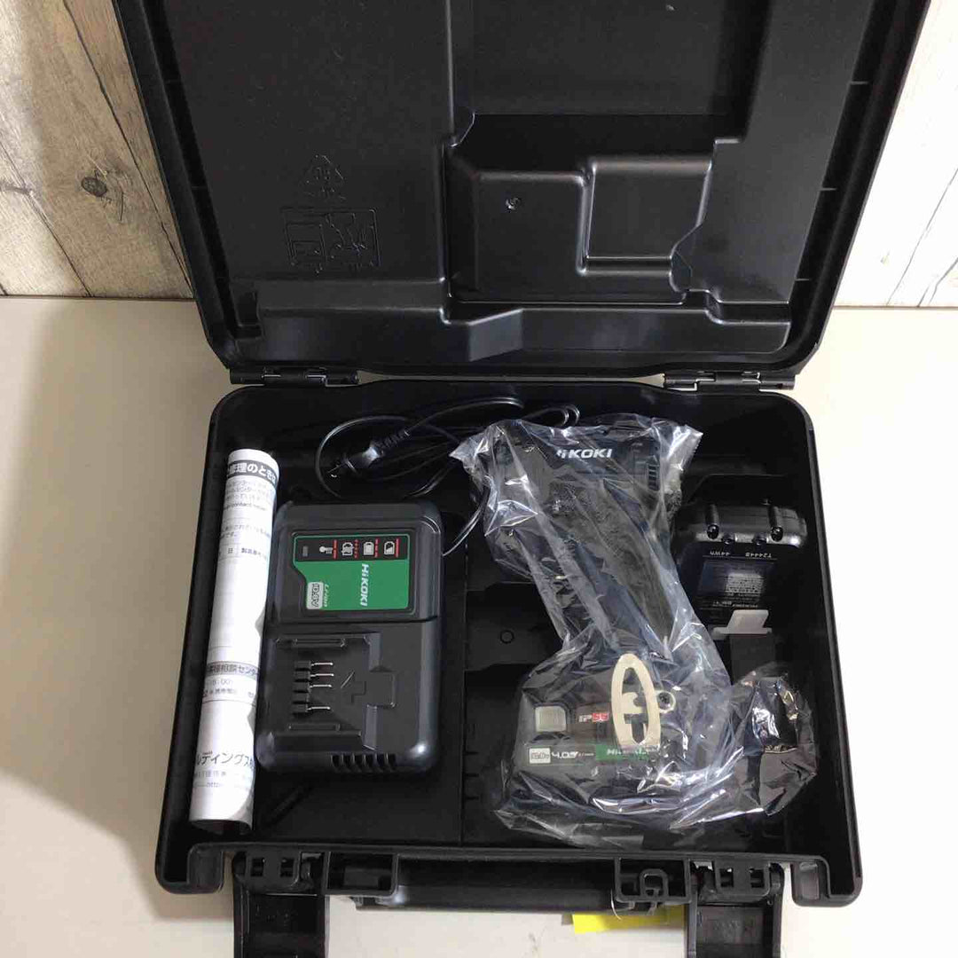 HiKOKI(ハイコーキ) 10.8V 充電式 インパクトドライバー ストロングブラック 蓄電池・充電器付 WH12DCA(2LSB) バッテリー＆充電器付き【戸田店】