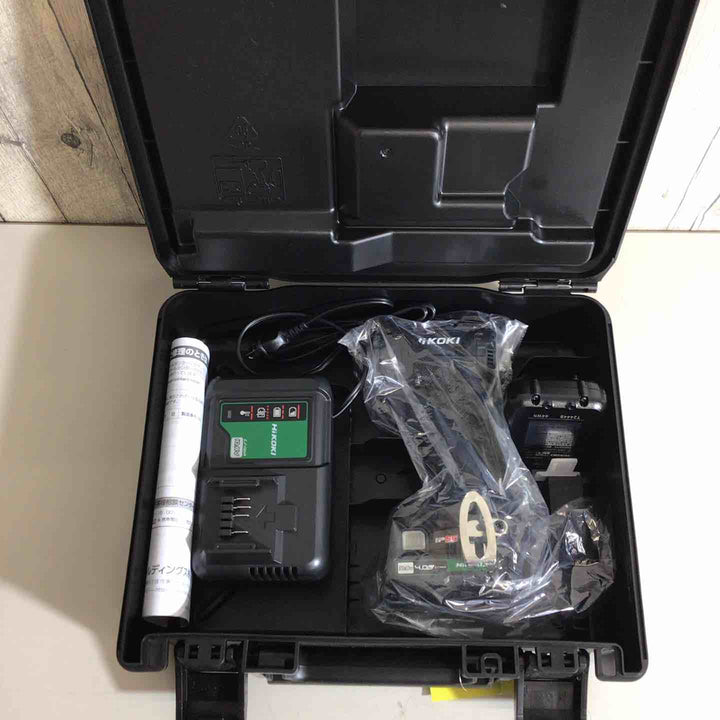 HiKOKI(ハイコーキ) 10.8V 充電式 インパクトドライバー ストロングブラック 蓄電池・充電器付 WH12DCA(2LSB) バッテリー＆充電器付き【戸田店】