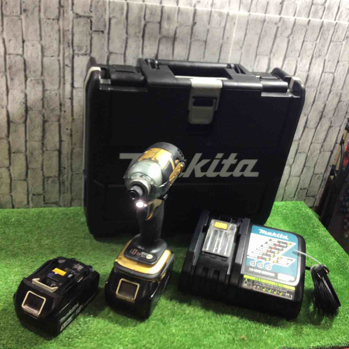 ◇マキタ(makita) コードレスインパクトドライバー 18V ゴールド TD148DSP1 (TD148DRTX) 100周年モデル 動作確認済み【川口店】