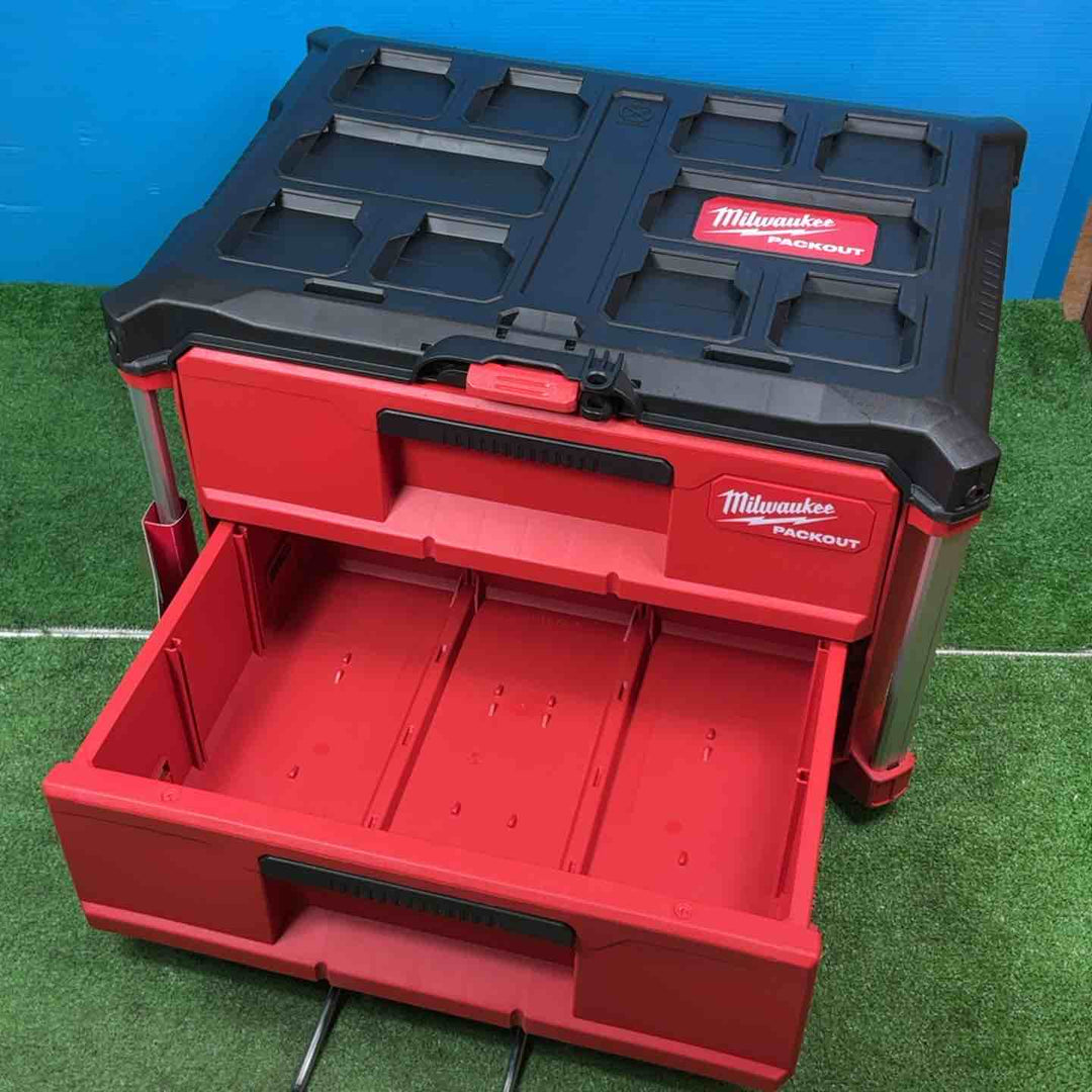 milwaukee ミルウォーキー PACKOUT 引き出し収納 2段 ツールボックス 48-22-8442D【岩槻店】