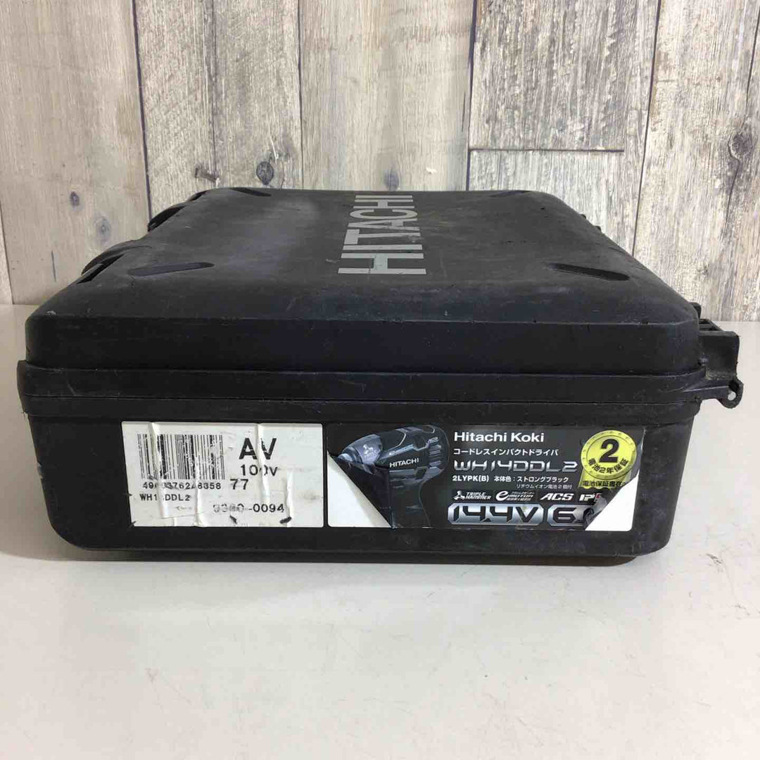 ★ハイコーキ(HIKOKI ※旧:日立工機) コードレスインパクトドライバー WH14DDL(2LSCK)(B)【戸田店】