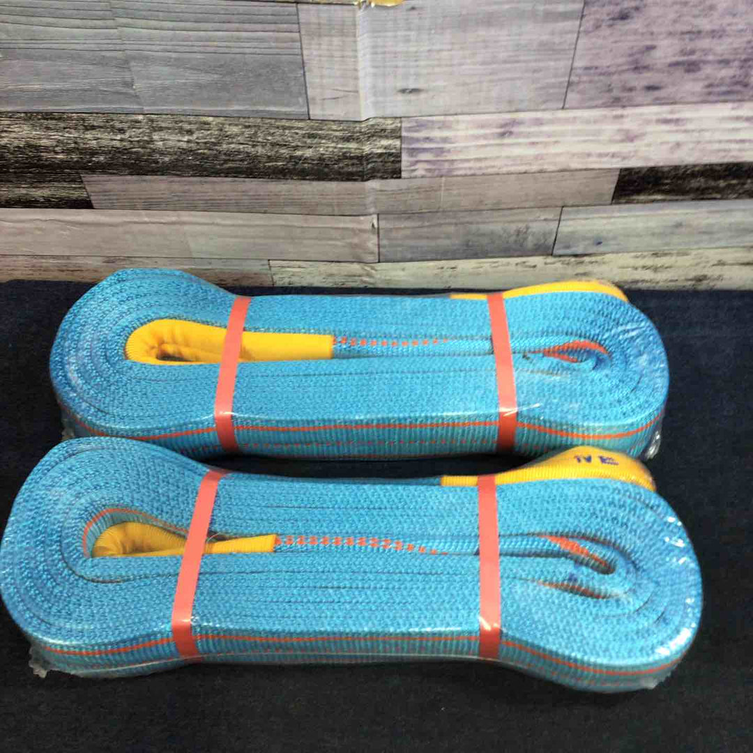 【未使用品】TESAC ブルースリング  ⅣE75 JIS3等級・両端アイ形 幅75mm×長さ5m 3.2t 荷締め【八潮店】