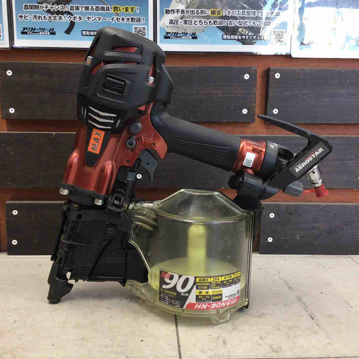 【中古品】 マックス/MAX 高圧エア釘打ち機 HN-90N6(D)-R 【鴻巣店】
