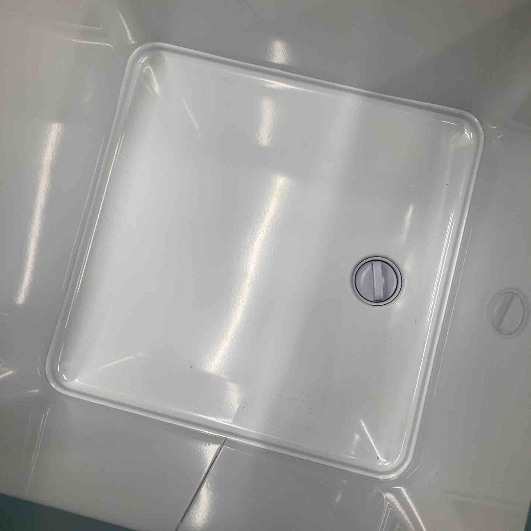 【未使用】山善 ELEIN ポータブル保冷温庫 YFR-DC250 25L 3WAY電源 -18℃~60℃ クーラーボックス キャスター付 ブルーグレー ※バッテリーは付属しません【八潮店】