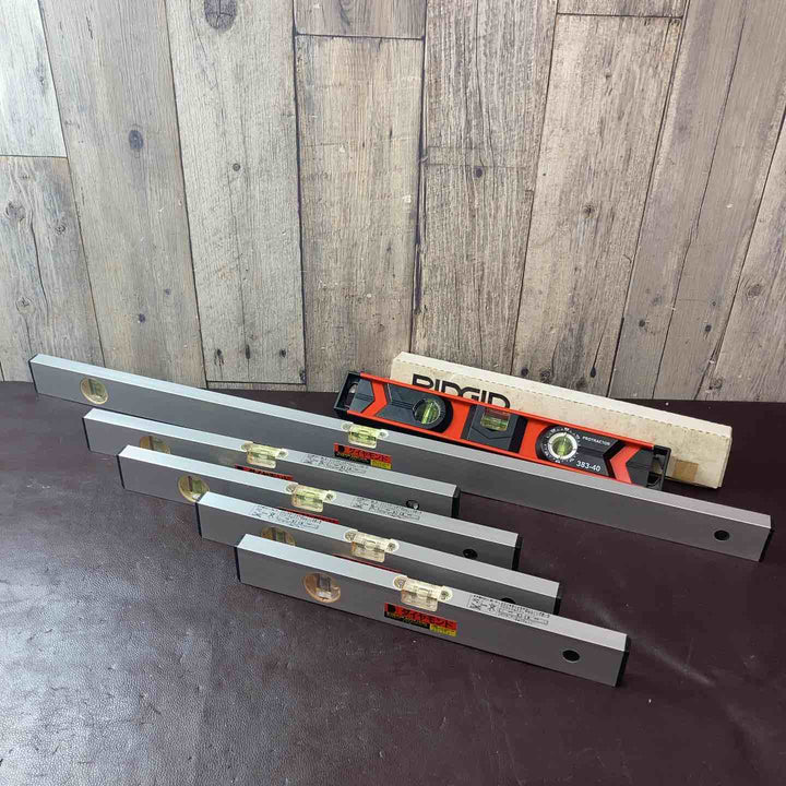 【未使用(店頭展示品)】 DIAMOND(ダイヤモンド)/RIDGID(リジッド) 水平器6本まとめ AL-120 383-40 【東大和店】