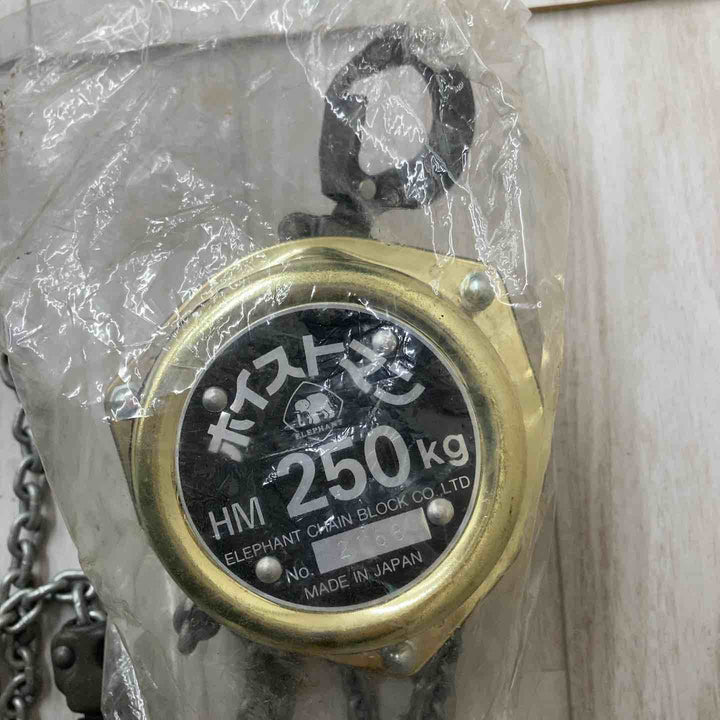【未使用品/長期保管】象印 チェーンブロック ホイストマン HM-25 ZHM-K2525 定格荷重250kg 揚程2.5m【柏店】
