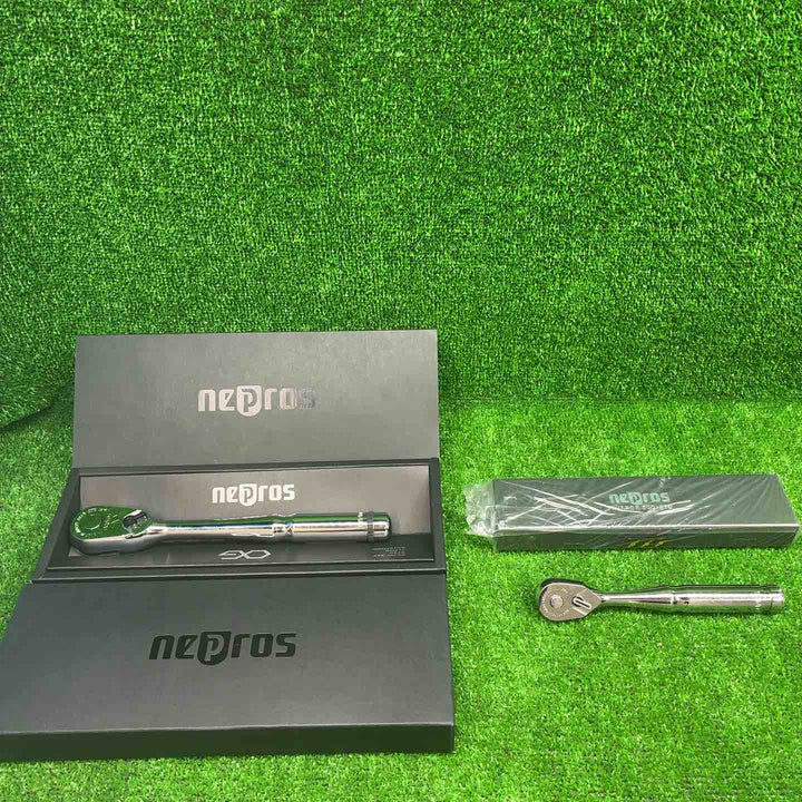 KTC ネプロス 12.7mm (1/2インチ) ラチェットハンドル NBR490、NTB306BAソケットセット NBR3UN、9.5sqラチェットレンチ【藤沢店】