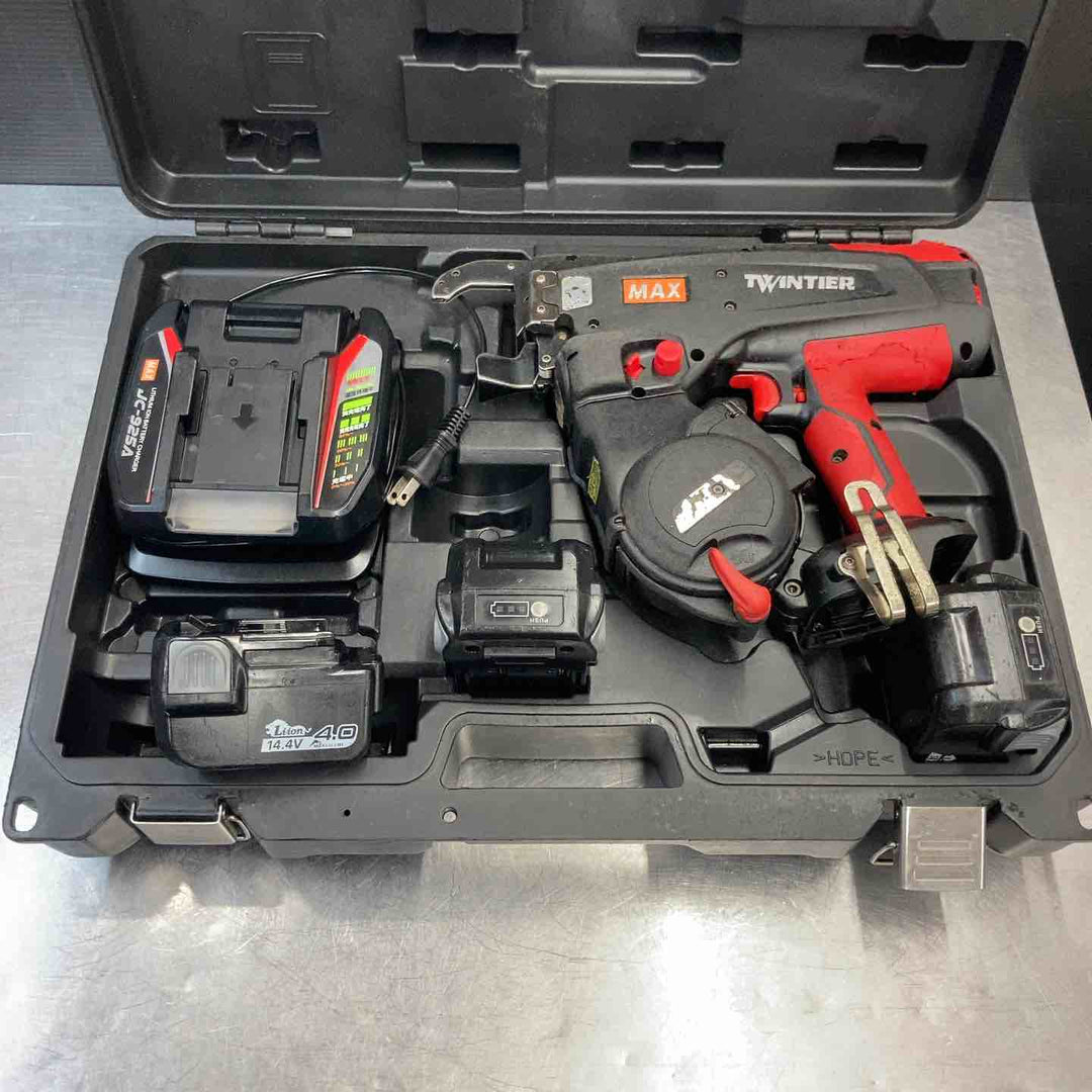 【中古品】 マックス(MAX) 14.4V 鉄筋結束機 ツインタイア RB-440T-B2C/1450A バッテリー3個セット 【東大和店】
