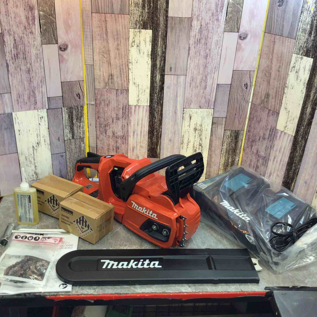 【未使用品】☆マキタ makita 400mm コードレスチェーンソー MUC405DGFR 18V+18V対応(バッテリBL1860Bx2個 2口急速充電器(DC18RD)付【八潮店】