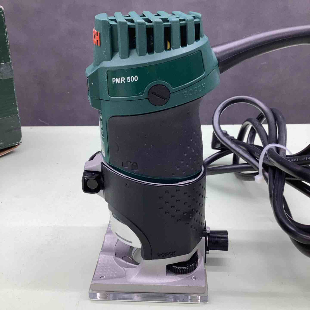 ボッシュ(BOSCH) パワートリマー PMR500 トリミング 切削 調整 スピンドルロック ビット昇降 くぼみ鍵穴 加工 お皿【越谷店】