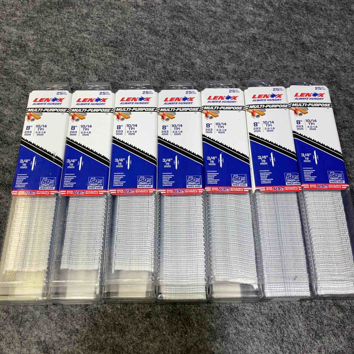 【7個セット】 レノックス(LENOX) 200mm セーバーソーブレード 25枚入【桶川店】