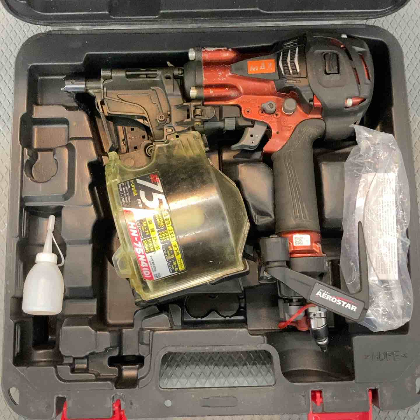 ☆マックス(MAX) 高圧エア釘打ち機 HN-75N4(D)-R【所沢店】 – アクト