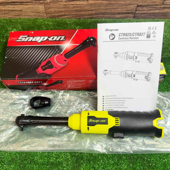 スナップオン/Snap-on 14.4V 1/4sq コードレスロングネックラチェット CTR827HVDB イエロー 本体のみ【桶川店】