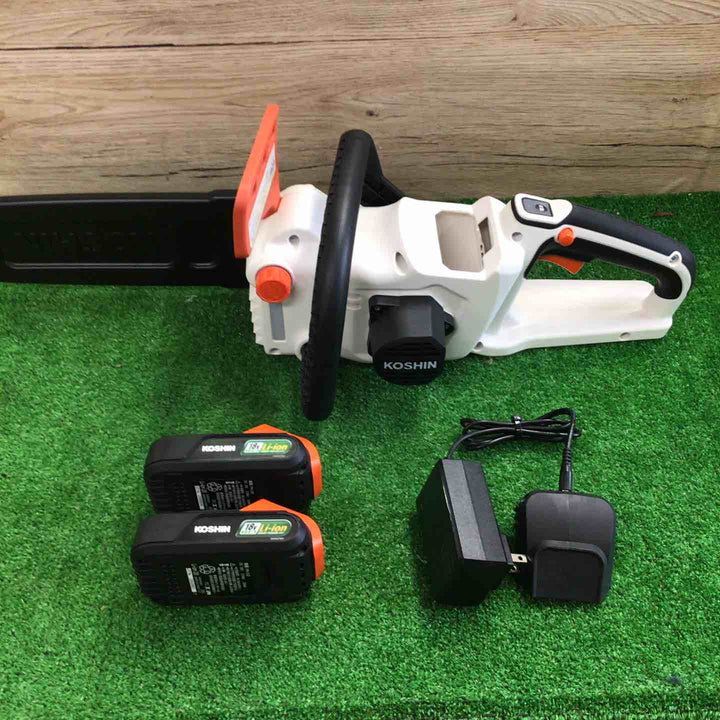 ◇工進(KOSHIN) 18V 2.0Ah 充電式 チェンソー SCS-1820R バッテリー・充電器付【町田店】