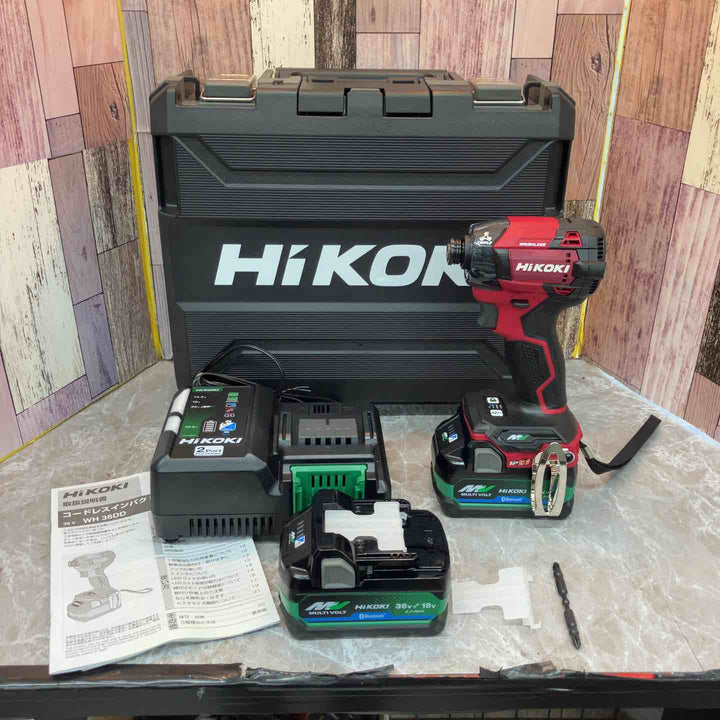 ★ハイコーキ(HIKOKI ※旧:日立工機) コードレスインパクトドライバ スコーピオンレッド WH36DD(2XHRSZ)【八潮店】