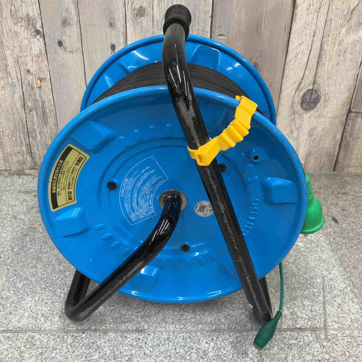 ◇日動(NICHIDO) 電工ドラム NPW-EK33YS コードリール  温度センサー付き 30ｍ 防雨型【八潮店】