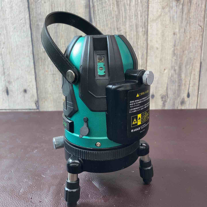 【中古品】 ヴォイス(VOICE) レーザー墨出し器 5ライングリーンレーザー 矩十字・横 VLG-5X 【東大和店】