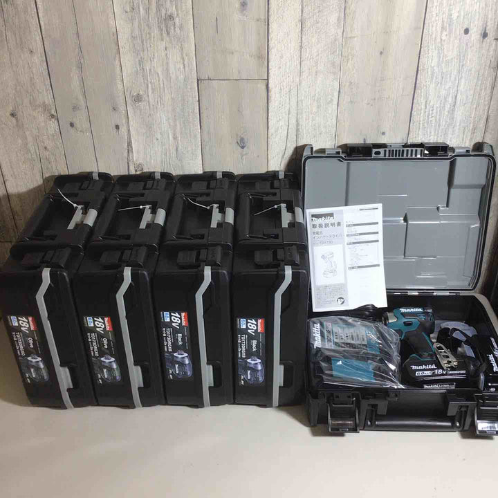 【未使用品】 マキタ makita コードレス インパクトドライバー TD173DRGX TD173DRGXB TD173DRGXO 5台 インパクト 青 ブルー 黒 ブラック オリーブ 【戸田店】