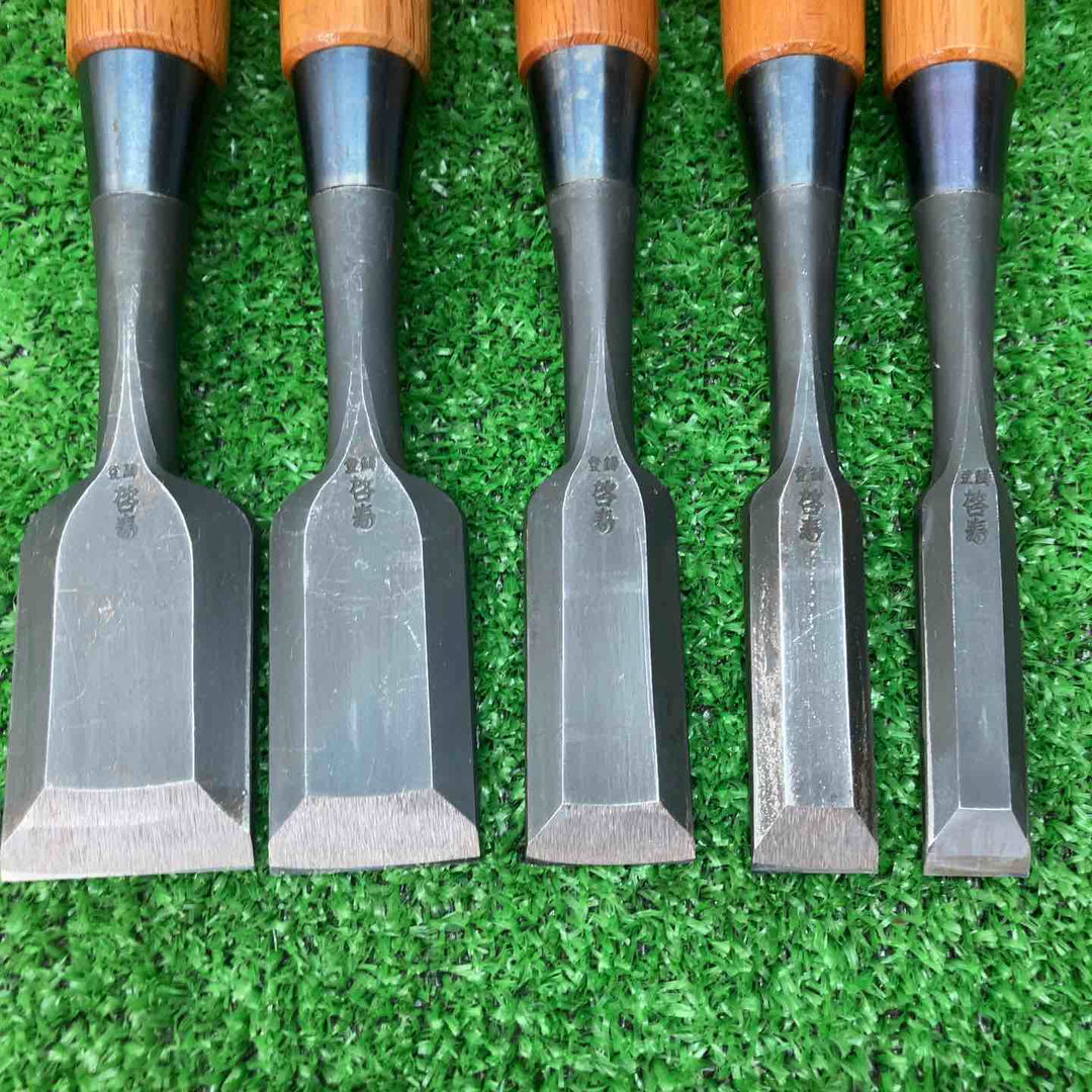 啓寿 追入鑿9本セット 1本錆あり のみ 鑿 未使用長期保管品【川越店】