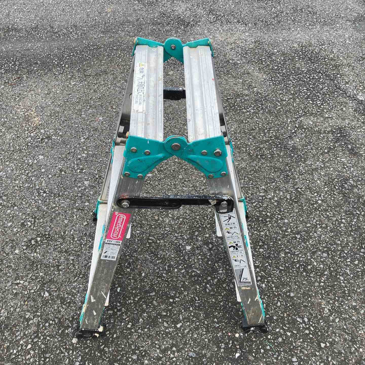 【現状品】◇長谷川工業(ハセガワ/Hasegawa) アルミ合金製脚部伸縮式兼用脚立 RY1.0-09 (RY-09)【鴻巣店】