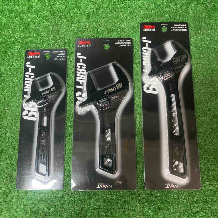 ロブテックス J-CRAFT99 ハイブリットモンキレンチ3点セット！ JBUM24・JBUM36Sショート・JBUM30XGB(W-zero) 一部パケ割れあり【岩槻店】