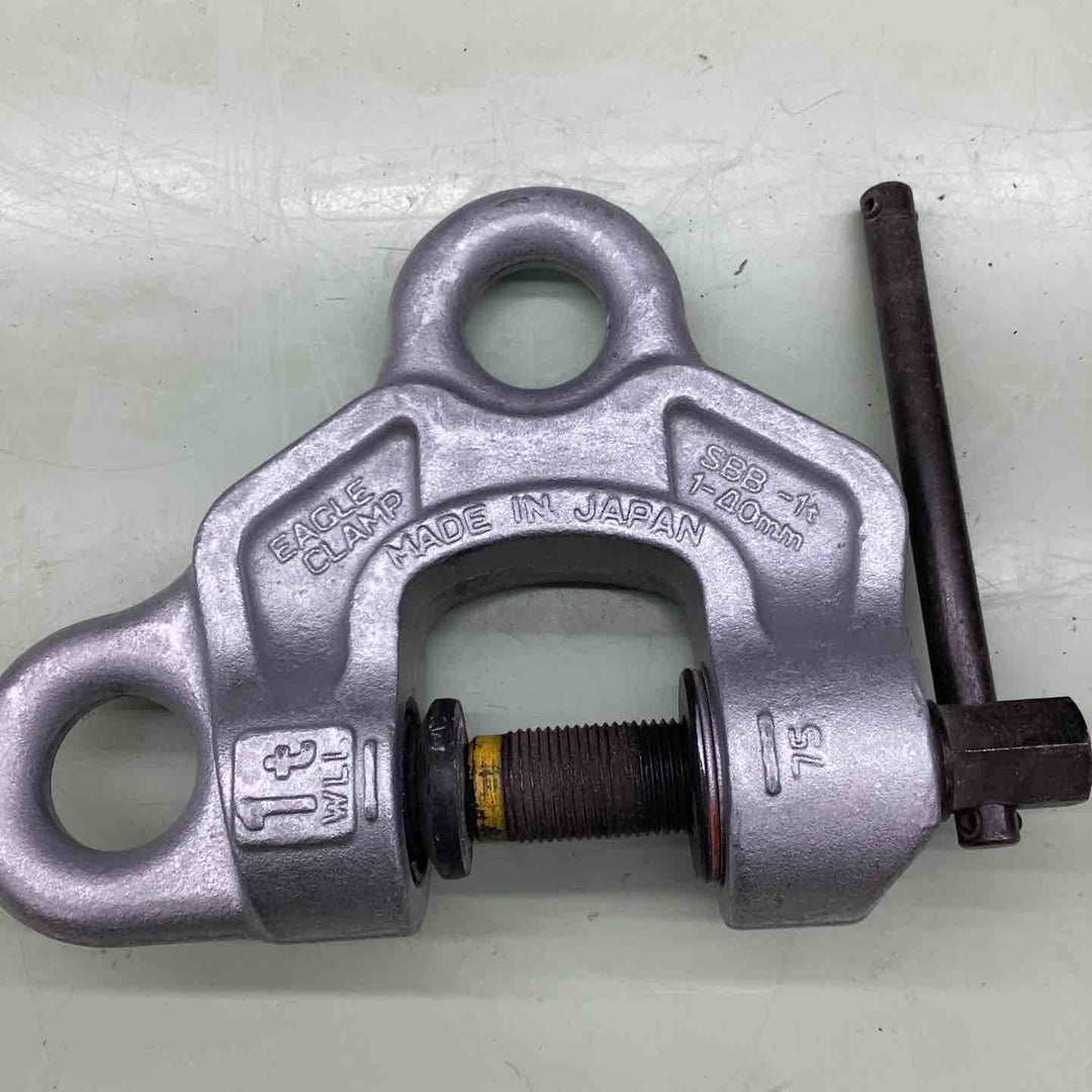 イーグルクランプ 1ｔ 2個セット NDJ-3081 DCK-4576 鋼板 形鋼 鉄骨 コンクリート製品 つり上げ 運搬 据え付け【越谷店】