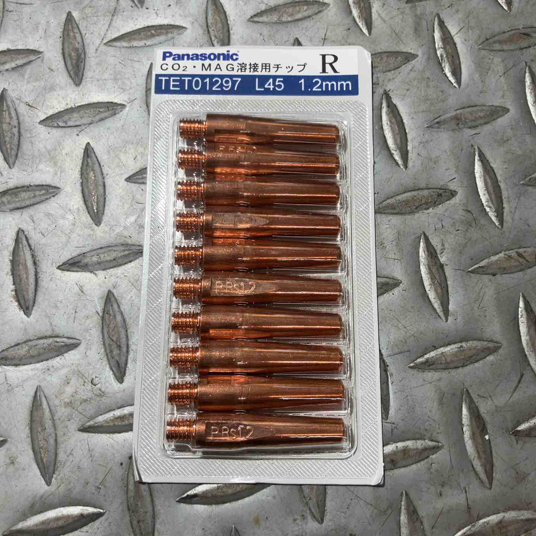 Panasonic パナソニック CO2・MAG溶接用チップ L45 1.2mm TET01297 R 100個入り【草加店】
