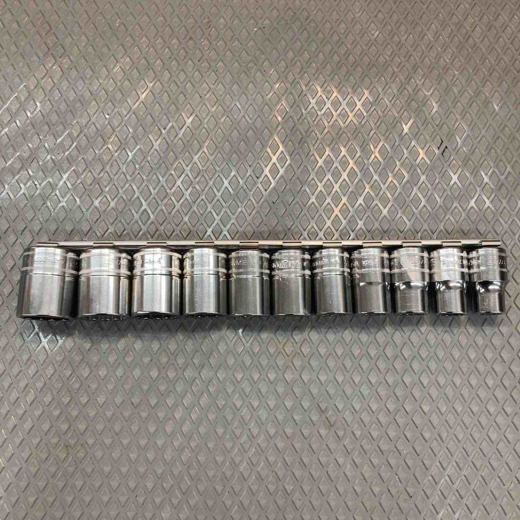 中古品】Snap-on SWM12A～SWM24Aスナップオン/シャローソケット11本