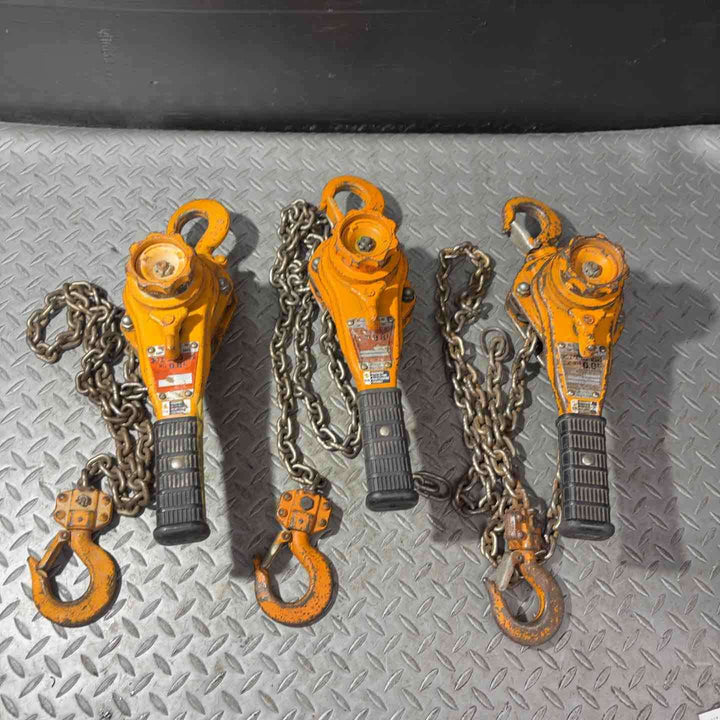 中古 動作品 KITO キトー レバーブロック LB008 0.8t 3台セット【草加店】