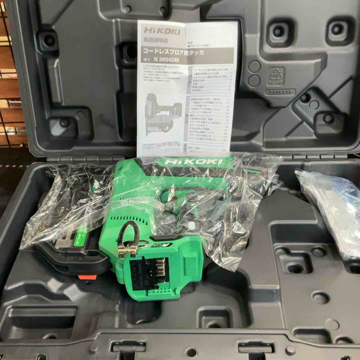 ★ハイコーキ(HIKOKI ※旧:日立工機) コードレスフロアタッカー N3604DM(NNK)【草加店】