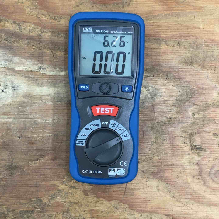 【中古品】CEM 接地抵抗計 DT-5300B デジタル式【柏店】