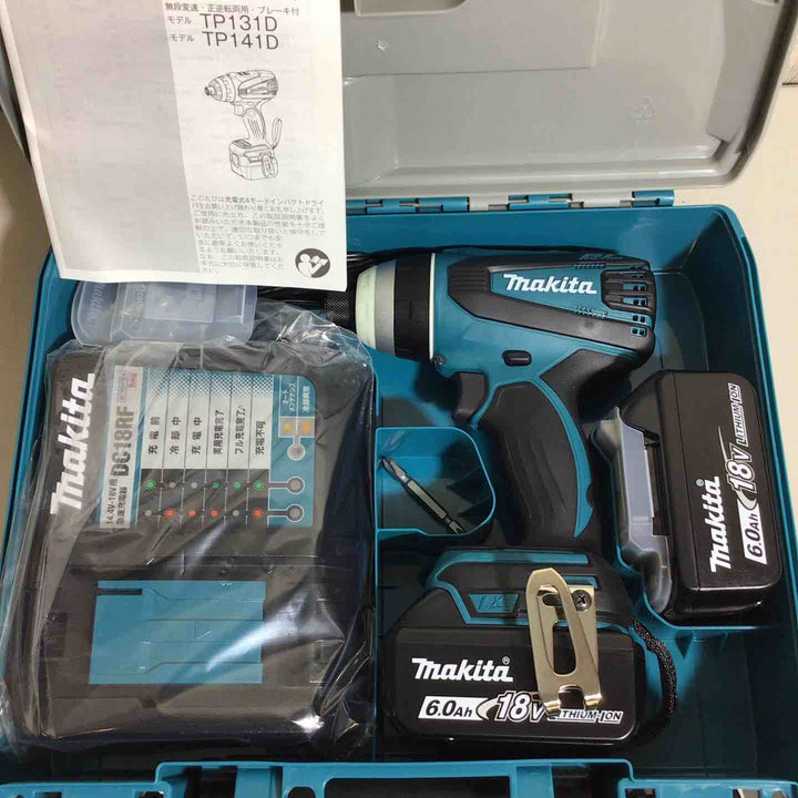 ★純正バッテリー2個&充電器付き フルセット★マキタ(makita) コードレス4モードインパクトドライバー TP141DRGX【戸田店】