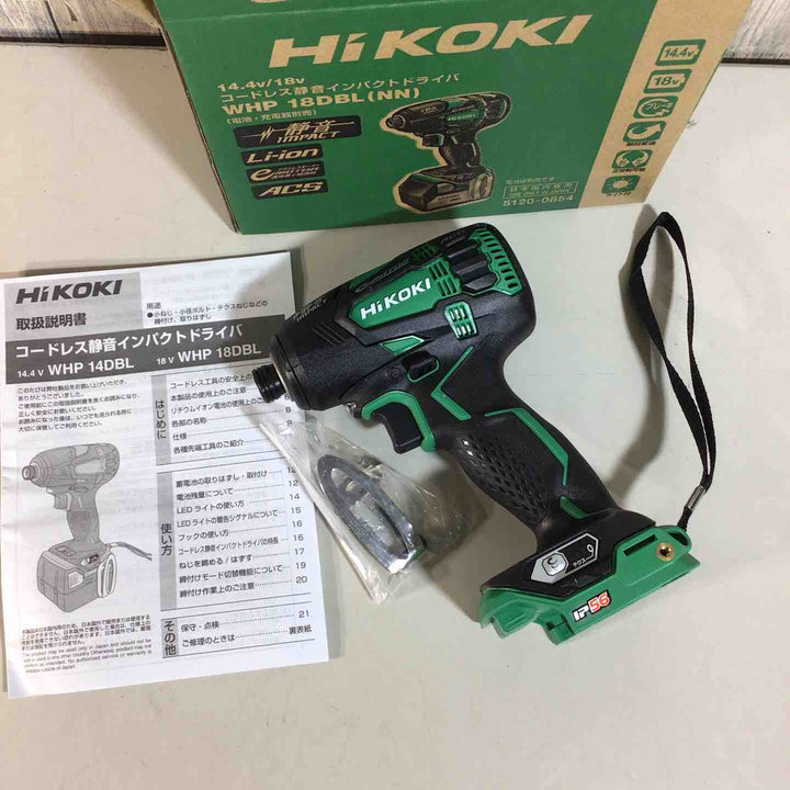 ☆ハイコーキ(HIKOKI ※旧:日立工機) コードレスソフトインパクトドライバー WHP18DBL(NN)【戸田店】